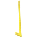Drawing Sketching Right Angle Ruler 50cm Long Yellow Plastic Sewing Tool