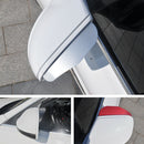 1 Pair Aluminum Alloy Car Rearview Side Mirror Rain Shade Sun Visor Eyebrow