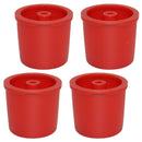 4x Stainless Steel Filters Refillable Coffee Capsules Pod Cup For Illy Red