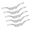 5pcs Stainless Steel Flagpole Rope Cleat Hook 110mm Boat Mooring Accessories