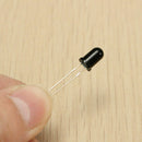 10pcs Receiver F5 5mm 940nm IR Infrared Diode Round Tube Black LED Lamps