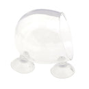 2Pcs Aquarium   Tank Glass Live Plant Cup Pot Crystal Red Shrimp Holder