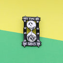 Punk Brooches Women Men Enamel Hourglass Pins Shirt Jacket Backpack Badges A