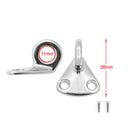 Coat Hat Hook Eye Plate Boat Ring - Marine Grade 316 Stainless Steel, 2 screws