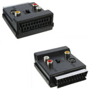 21Pin SCART to 3RCA S-Video Audio Video Adapter Cable Connector Plug ConvertJ Bj