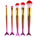 5pcs Professional Blending Makeup Comestic Brush Foundation Blusher Brushes