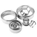 14pcs Stainless Steel Round Dumplings Wrappers Molds Set Cutter Maker Tools