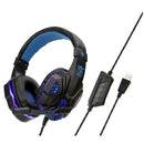 SY830 Headset Wired Earphone Gaming Headset USB Luminous Gamer Stereo Headp M8B5