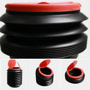 4L Car Folding Collapsible Bucket With Lid Retractable Trash Sundries Barrel