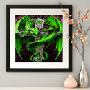 5D DIY Full Drill Diamond Painting Green Novelty Cross Stitch Embroidery