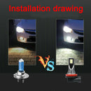2Pcs H11 LED Headlight Fog light Kits 60W 1200LM Bulbs Power 6000K White Durable