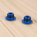 Bike MTB 1 Pair Mini Aluminum Alloy Grip Handlebar Bar End blue A