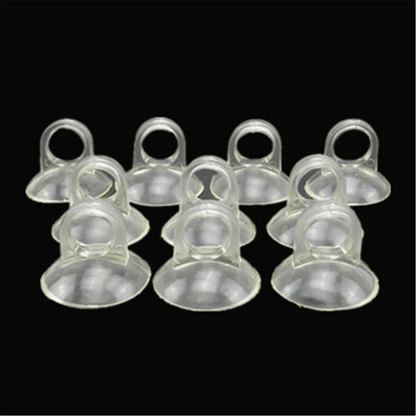 10Pcs 10mm Diameter Aquarium Fish Tank Suction Cup Tube Holder Sucker Pipe Clips