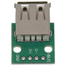 20pcs green metal USB 2.0 female head DIP 4p DIP adapter board 1.7 * 1.7 *  B8C4