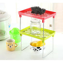 Storage Dish Shelf Rack Cupboard Kitchen Bathroom Holder Organize Desk Fo FDO