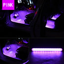 4x6" LED Multicolor Music Car Interior Strip Light Sound-Activated Ambient Lamp