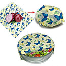 4Pcs Reusable Wrap Seal Food Fresh Keeping Wrap Lid Cover Stretch Vacuum Fo