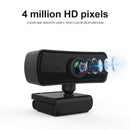 Digital 1440P HD Webcam USB 2.0 Camera Cam Video Recording Built-in Mic Black