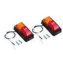 2Pcs 8Led Truck Boat Trailer Side Marker Taillight Indicators Light Lamp Ki