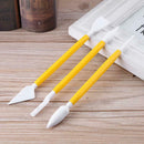 8pcs/set Embossing Double Heads Plastic Pottery Clay Sculpture Tools Carve