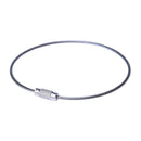 10PCS Stainless Steel 20cm Wire Keychain Cable Key Ring