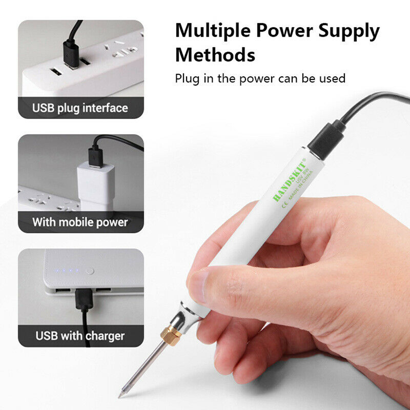 USB Charging Soldering Iron 5V 8W Adjustable Temperature Soldering Iron KitB Hn