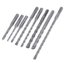 8x Electric Hammer Drill Round Handle 2 Pit 2 Slot Impact Drill Cement Drill