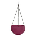 2pcs Plastic Creative Hanging Flower Pot Planter Basket with Chain Home Garden