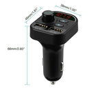Wireless Bluetooth In-Car FM Transmitter MP3 Radio Adapter 2 USB Charger L0Z1 W2