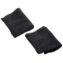 Lady Dark gray Seamless Elastic Thumbhole Wrist Warmer Gloves C6V4