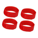 4x No Crow Collar for Roosters Noise Free Belt Collars Poultry Supplies Red