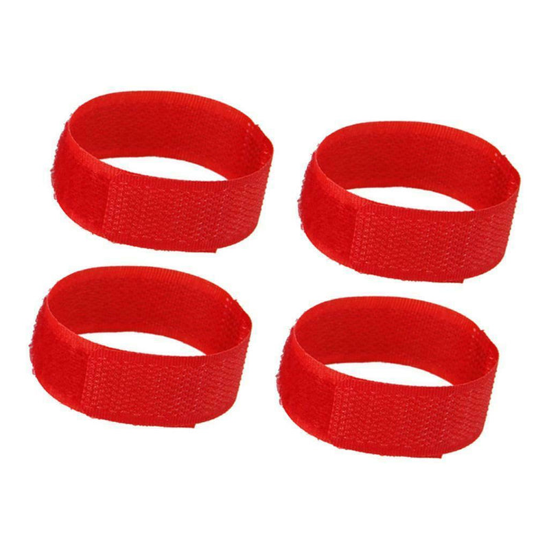 4x No Crow Collar for Roosters Noise Free Belt Collars Poultry Supplies Red