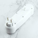 White Triple Plugs Power Distribution Box Three-way Top Multip Splitter Ada Q1X5