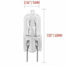 30pcs G8 120V 20W Halogen Light Lighting Lamp Bulb Volt G8 Pin Halogen MWJ