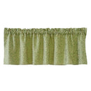1 Set Green Rod Pocket Short Tier Curtains Panels Half Drapes for Bathroom