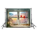 Christmas Background Cloth Party Santa Claus Snow Tree Decor Photo Studio Fabric