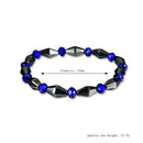 Concentric black stone sapphire magnetic bracelet- OZ