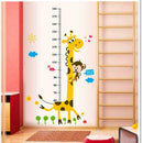 Cartoon Giraffe Height Stickers Wall Stickers Kindergarten Kids Room Decor A