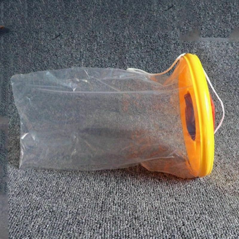 1PCS FLY BAG TRAP RED TOP CATCHER KILLS 20,000 FLIES INSECTS PEST CONTROL K