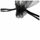 100 black Organza Wedding Favour Bags Jewellery Pouches 9cm x 12cm