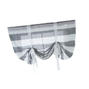 Lovely Roman Curtain Shade Sheer Tie Up Small Window Voile Drape Sheer 02