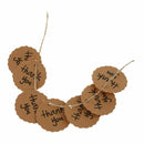 Wedding Kraft Brown Paper Tags 100pcs Thank You Party Wedding Scalloped Kra