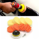 10PCS 3" Polishing Pad +Hand Buffer Set with Drill Polish Supply Adapter Fo K8T4
