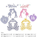 6pcs DIY Valentine's Day Cutting Dies Scrapbooking Embossing Metal Stencils A