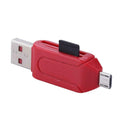 2 in 1 Multi-Function USB2.0 OTG Card Reader TF/SD Card Reader Adapter