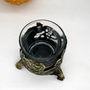 New Retro With Glass Candlestick Old Carved Hollow Candlestick Decoration D E4R7