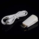 Portable 1080P USB HDMI Male to VGA Audio Female TV AV Converter Adapter