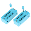 2Pcs 16P Pin 2.54mm green DIP test universal ZIF IC socket welding type N VxBX
