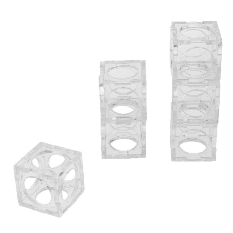 6x Aquarium Fish Tank Small Hideout Cube Breeding Hiding Cave for Shrimp