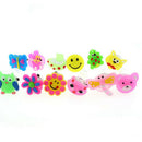 5Pcs Flashing Jelly LED Cartoon Ring Pinata Fillers Kids Girl Party Favor Bag M&